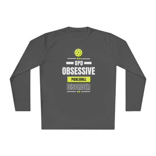 Funny Pickleball T-Shirt, Unisex Lightweight Long Sleeve Tee - Obsessive Pickleball Disorder
