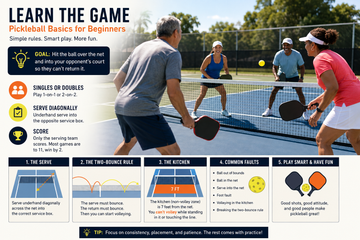 Learn Pickleball: Beginner Rules, Scoring, Serving & Kitchen Guide