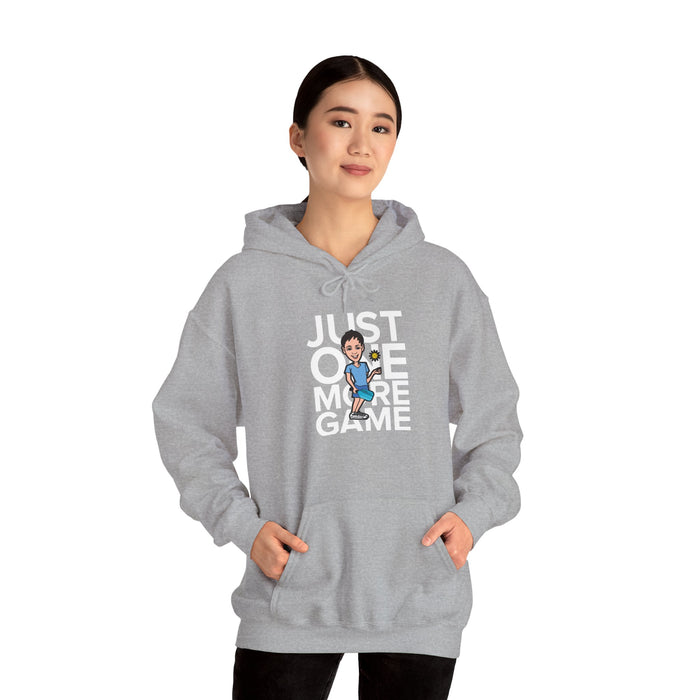 Funny Pickleball Hoodie, Unisex Heavy Blend™ Hooded Sweatshirt - Just One More Game