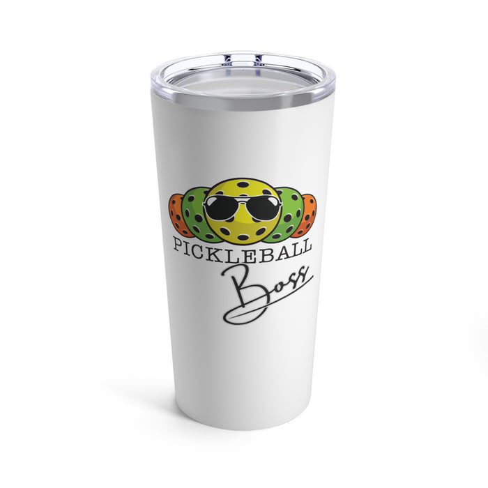 Funny Pickleball Gifts, Tumbler 20oz - Pickleball Boss