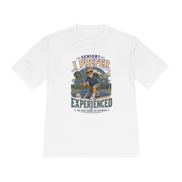 "Senior? I Prefer Experienced” Funny Pickleball Shirt