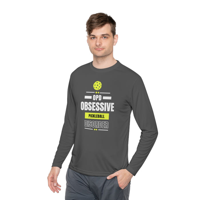 Funny Pickleball T-Shirt, Unisex Lightweight Long Sleeve Tee - Obsessive Pickleball Disorder