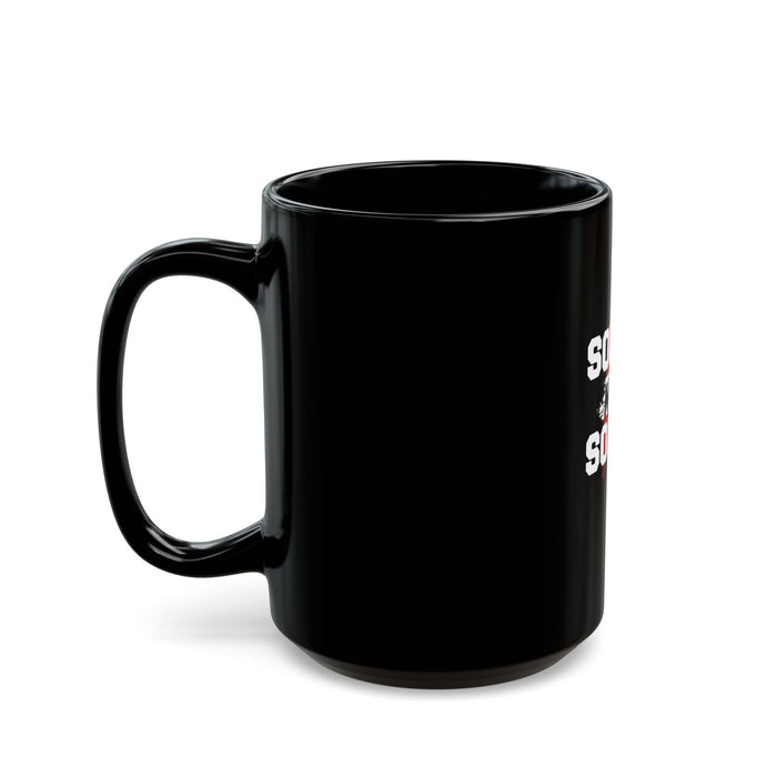 Funny Pickleball Gifts, Black Mug (11oz, 15oz) - Sorry Not Sorry