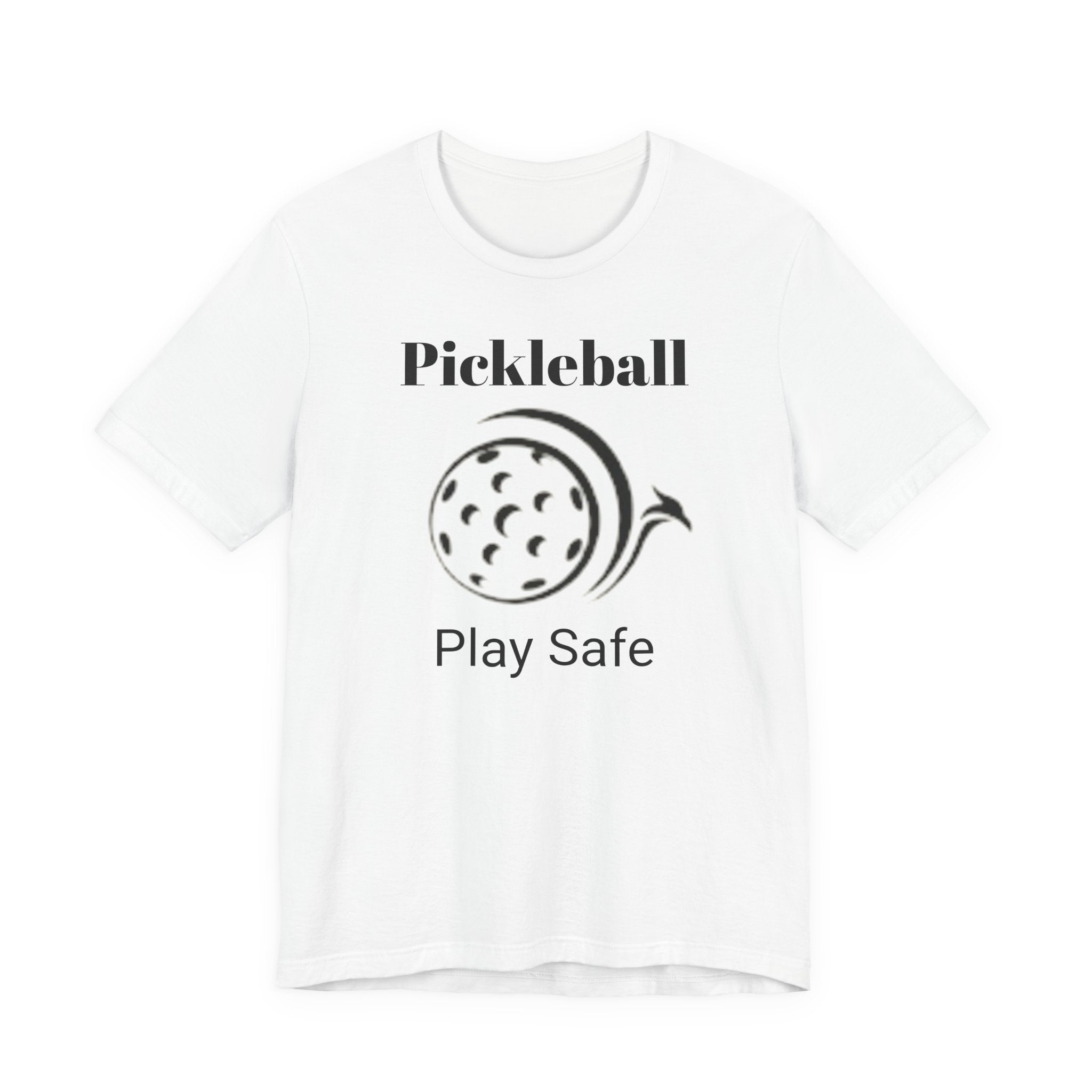 Pickleball "Play Safe" Tee — Official Pickleball Essentials Chest Logo Shirt