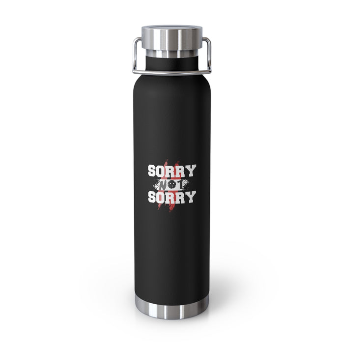 Funny Pickleball Gifts, Copper Vacuum Water Insulated Bottle, 22oz - Sorry Not Sorry