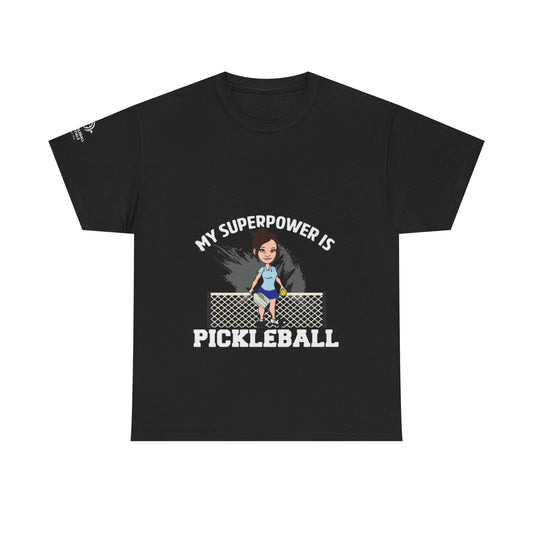 My Superpower Is Pickleball – Classic Blue Edition Tee (Gildan 5000)