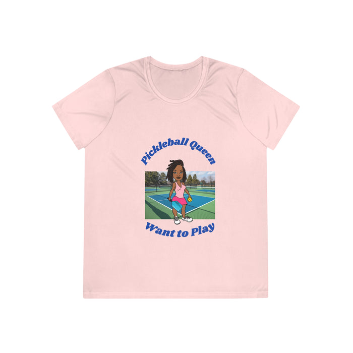 Pickleball Queen, Want to Play - Ladies Competitor Tee