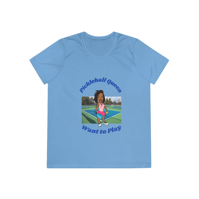 Pickleball Queen, Want to Play - Ladies Competitor Tee