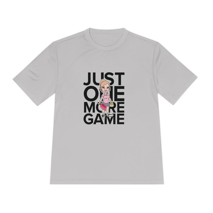 Just One More Game Women Unisex Moisture Wicking Tee