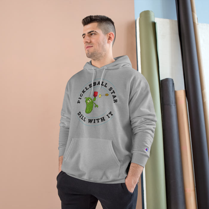 Funny Pickleball Hoodie, Unisex Heavy Blend Hooded Sweatshirt Champion Hoodie - Pickleball Star - Dill With It