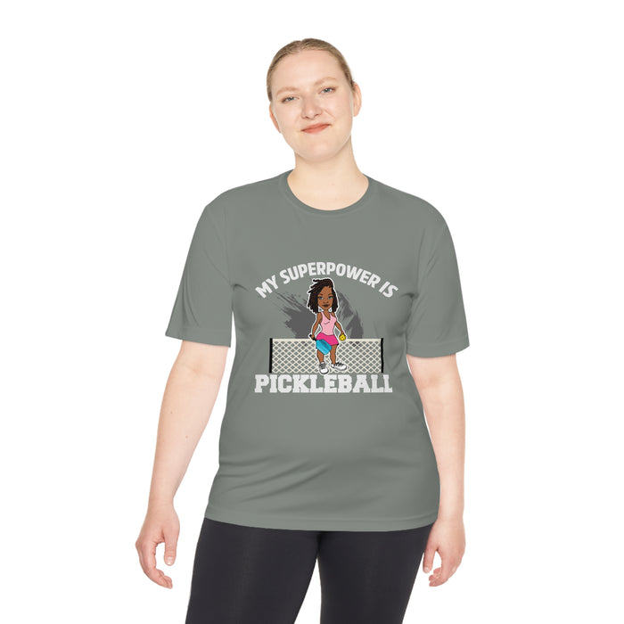 My Superpower is Pickleball Women Unisex Moisture Wicking Tee