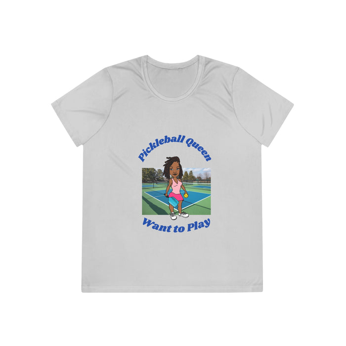 Pickleball Queen, Want to Play - Ladies Competitor Tee