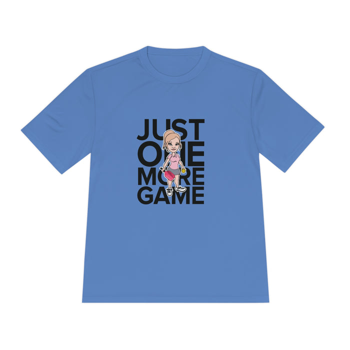 Just One More Game Women Unisex Moisture Wicking Tee