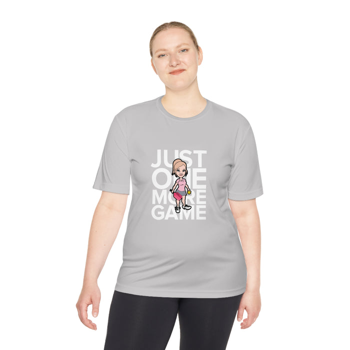 Just One More Game Women Unisex Moisture Wicking Tee