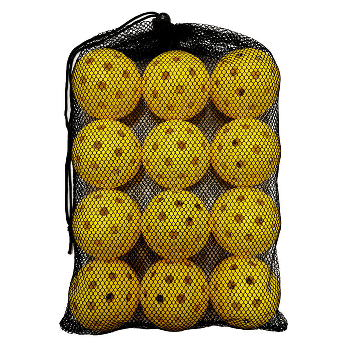 74mm40 Hole 26g Plastic Pickleball Weifu Holed Balls Pickleball Black Net Pocket Suit 12 PCs