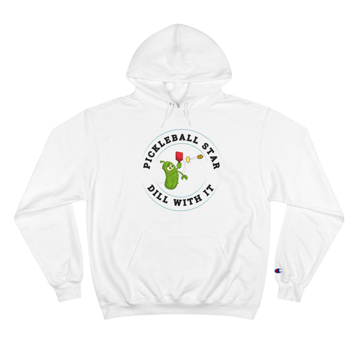 Funny Pickleball Hoodie, Unisex Heavy Blend Hooded Sweatshirt Champion Hoodie - Pickleball Star - Dill With It