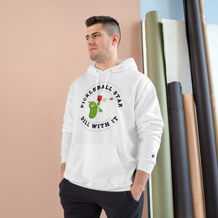 Funny Pickleball Hoodie, Unisex Heavy Blend Hooded Sweatshirt Champion Hoodie - Pickleball Star - Dill With It