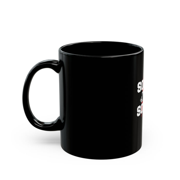 Funny Pickleball Gifts, Black Mug (11oz, 15oz) - Sorry Not Sorry