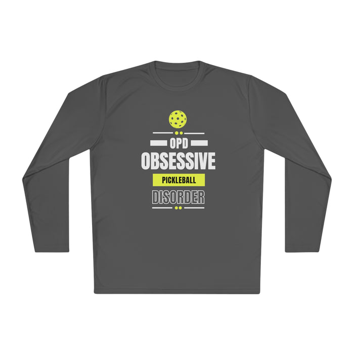 Funny Pickleball T-Shirt, Unisex Lightweight Long Sleeve Tee - Obsessive Pickleball Disorder