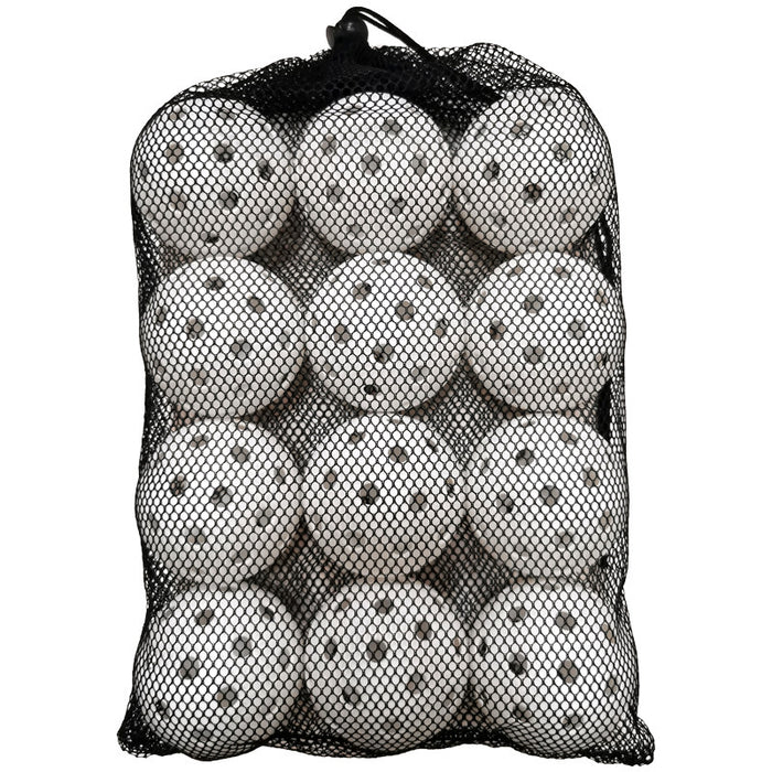 74mm40 Hole 26g Plastic Pickleball Weifu Holed Balls Pickleball Black Net Pocket Suit 12 PCs