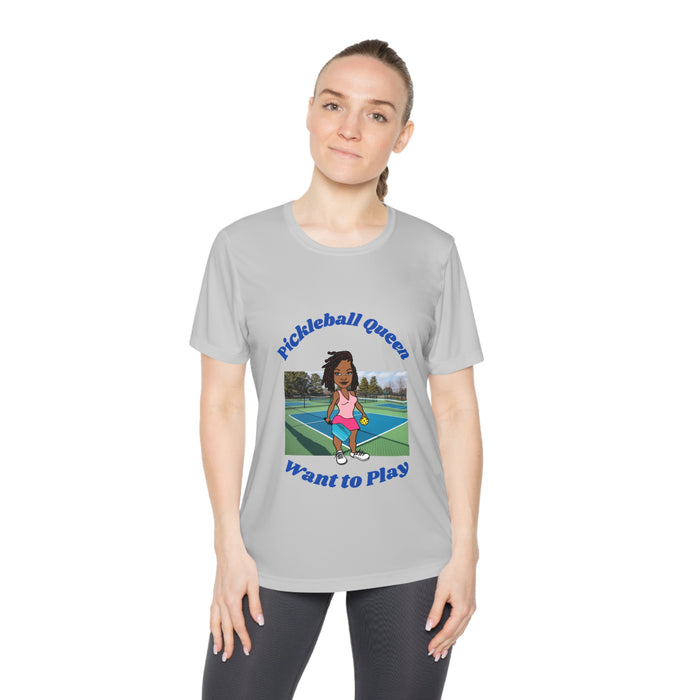 Pickleball Queen, Want to Play - Ladies Competitor Tee