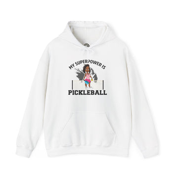 Pickleball Essentials Hoodie — “My Superpower Is Pickleball” | Premium Gildan 18500 Unisex Sweatshirt
