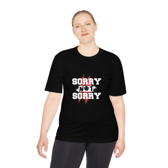 Funny Pickleball T-Shirt, Unisex Moisture Wicking Tee - Sorry Not Sorry