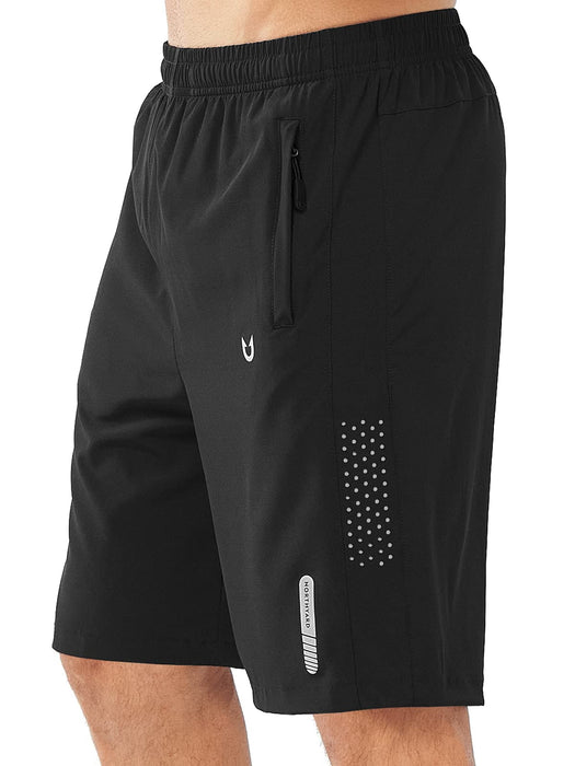 NORTHYARD Men's Athletic Running Shorts Quick Dry Workout Shorts 7"/ 5"/ 9" Lightweight Sports Gym Basketball Shorts Hiking Exercise Black-9inch L