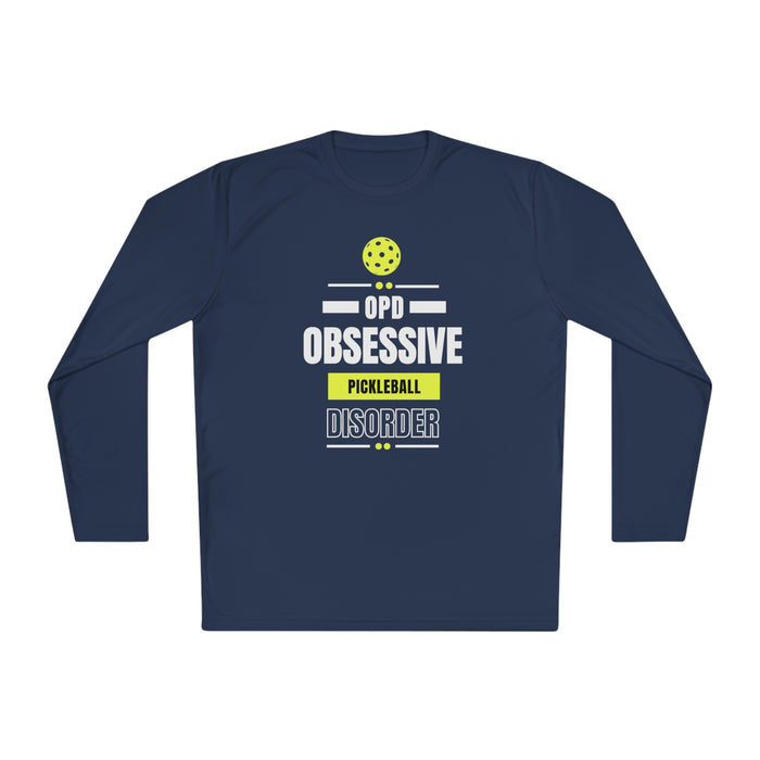 Funny Pickleball T-Shirt, Unisex Lightweight Long Sleeve Tee - Obsessive Pickleball Disorder