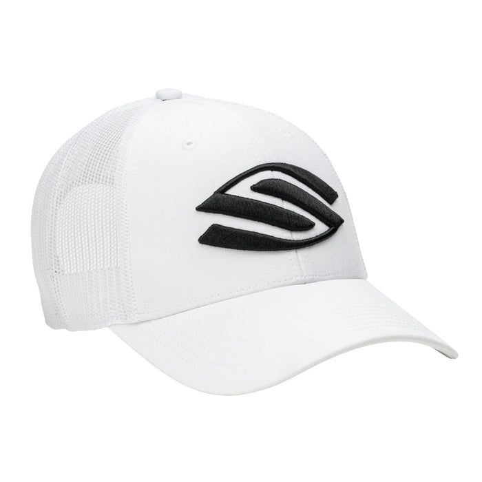 Selkirk Amped Trucker Pickleball Hat | Pickleball Hats for Men | Pickleball Hats for Women | Adjustable Snap Closure | White & Black|