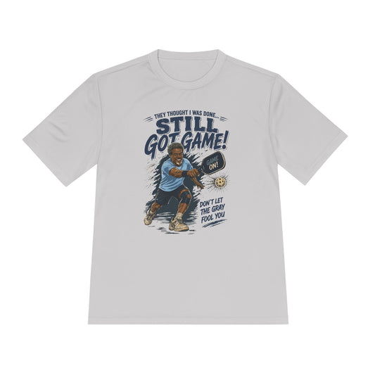 Still Got Game Tee — Vintage Basketball Graphic Moisture‑Wicking Shirt