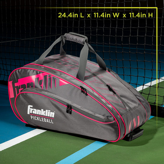 Franklin Sports Pickleball Paddle Bag - Pro Series Pickleball Bags for Paddles, Pickleballs, Gear + Equipment - Pickleball Paddle Bags for Men + Women - Perfect for Gear + Accessories