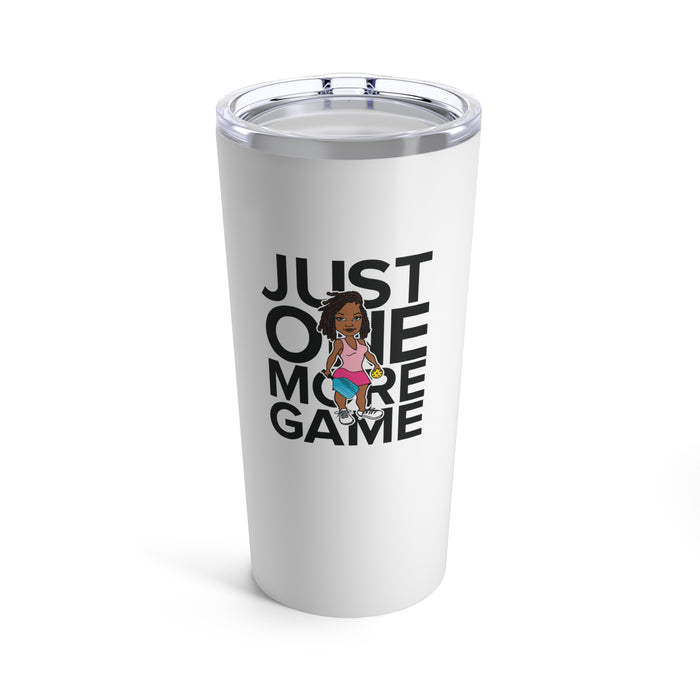 Funny Pickleball Gifts, Tumbler 20oz - Just One More Game